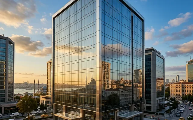 Aynalı cam filmi İstanbul ofis ve bina cephesi uygulaması